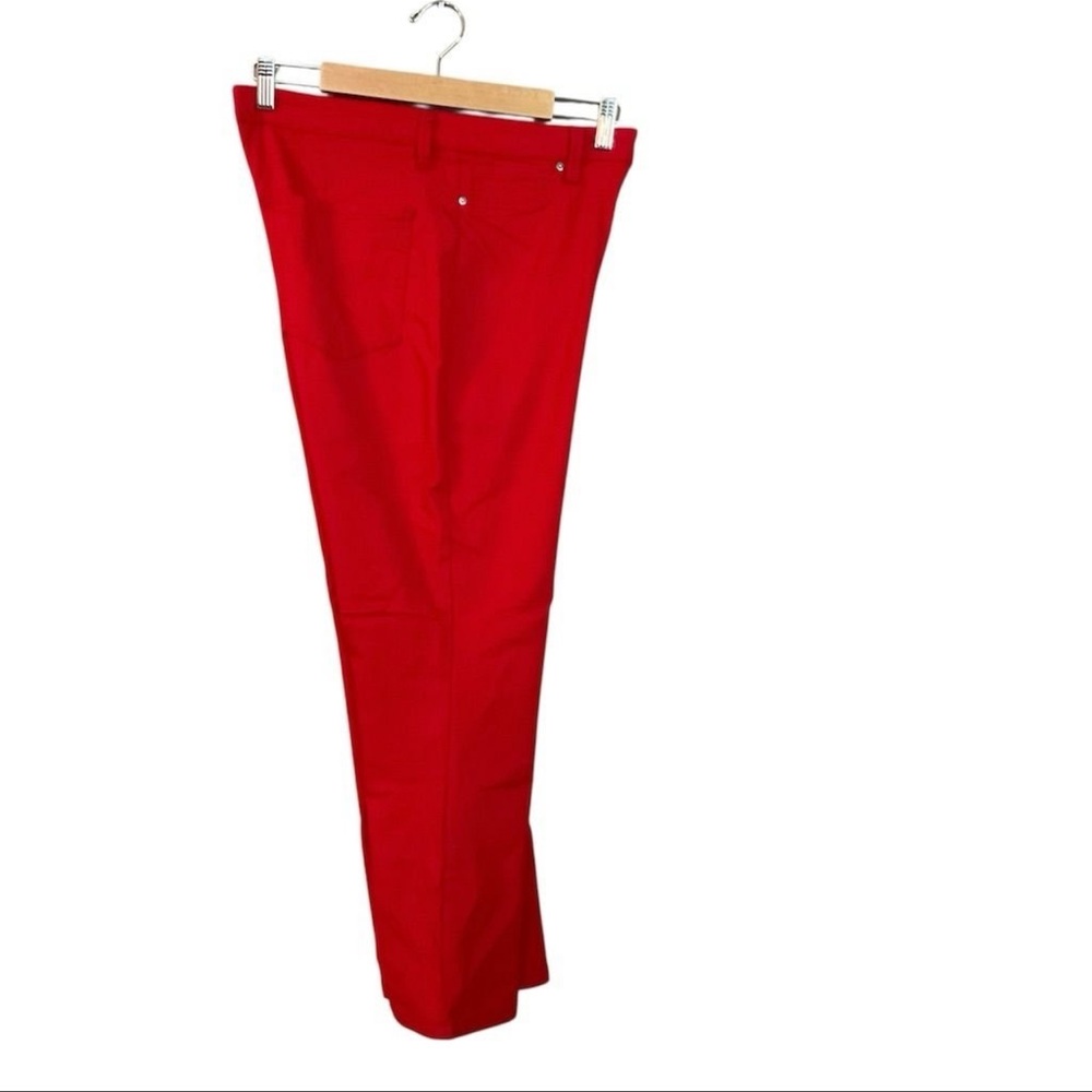 YMI Women's Large Red Curvy Stretch Straight Leg Jeans Casual Mid-High Rise - Picture 5 of 8